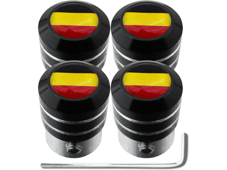 4 tappi per valvole antifurto % "black"