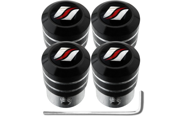 4 tappi per valvole antifurto black