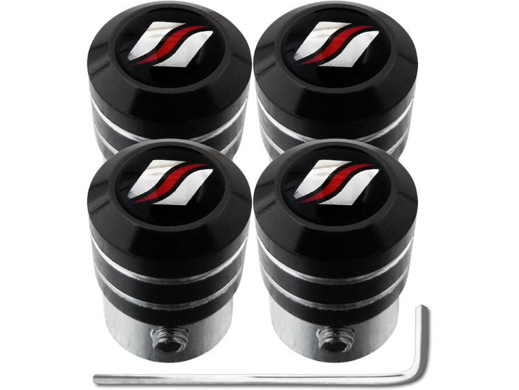 4 tappi per valvole antifurto Luxyline "black"