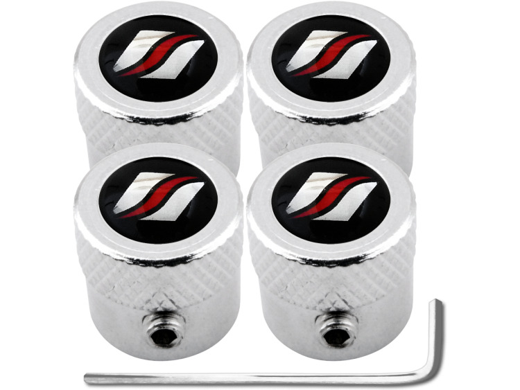 4 tappi per valvole antifurto Luxyline "striato"