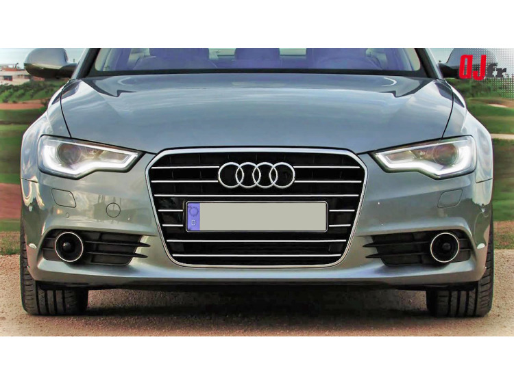 Cornice cromata griglia radiatore Audi A6 S&eacute;rie 4 Avant 10-15 & Audi A6 S&eacute;rie 4 Berline 10-15