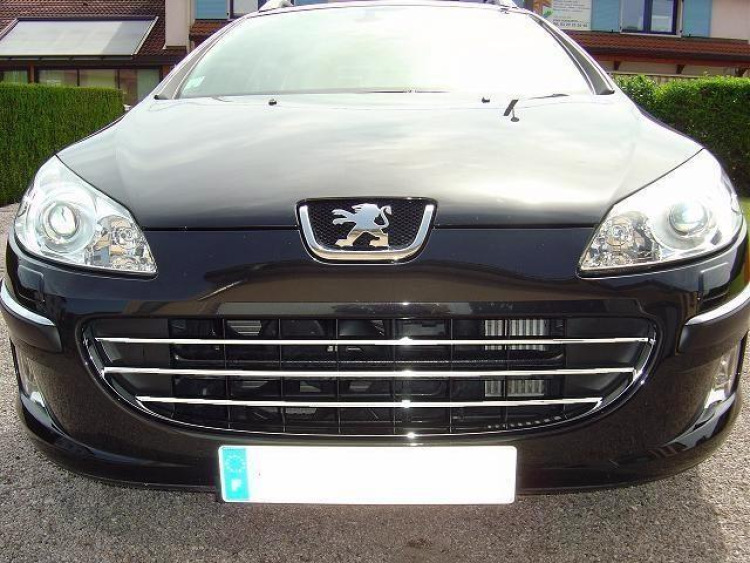 Cornice cromata griglia radiatore Peugeot 407 & Peugeot 407 SW orizzontale