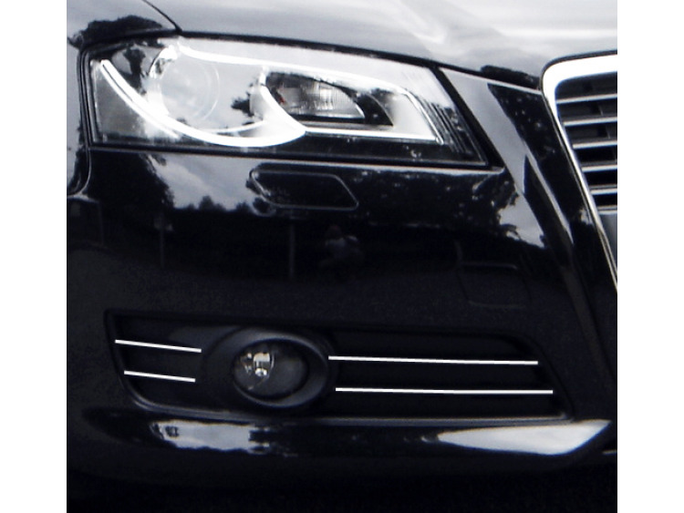 Cornice cromata per fari antinebbia Audi A3 s&eacute;rie 2 phase 2 08-12 & Audi A3 S&eacute;rie 2 Phase 2 Sportbac
