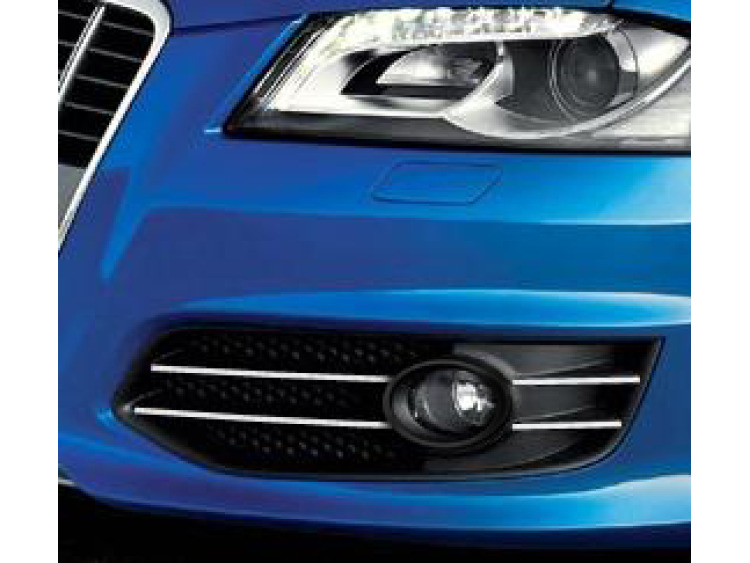 Cornice cromata per fari antinebbia Audi S3 06-26 & Audi S3 sportback 06-26