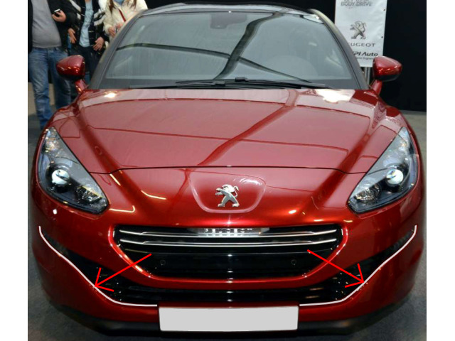 Cornice della griglia radiatore inferiore cromata Peugeot RCZ 1215 facelift