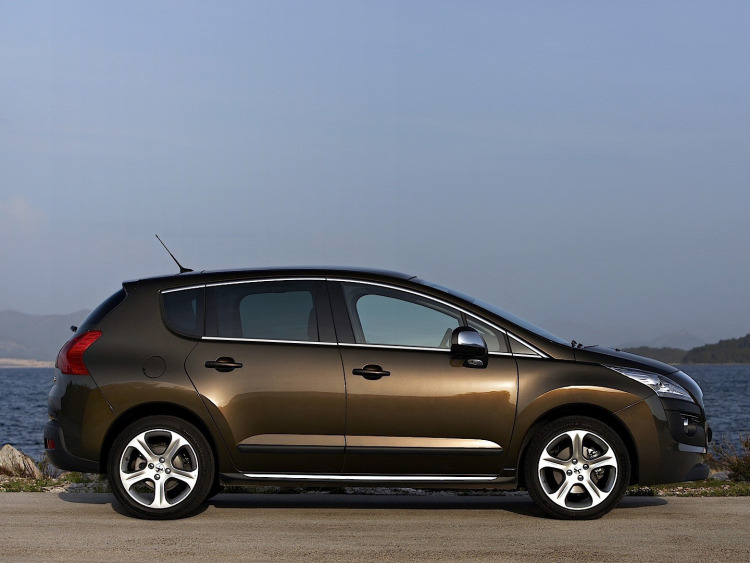 Fascia cromata di contorno inferiore dei vetri laterali Peugeot 3008 (09-13)