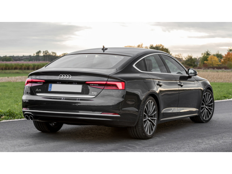 Fascia per bagagliaio cromata Audi A5 Cabriolet II 16-26 Audi A5 II Coup&eacute; 16-26 Audi A5 II Sportback 16-26