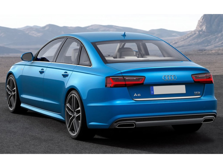 Fascia per bagagliaio cromata Audi A6 S&eacute;rie 4 Berline 10-15 & Audi A6 S&eacute;rie 4 Phase 2 Berline 14-18