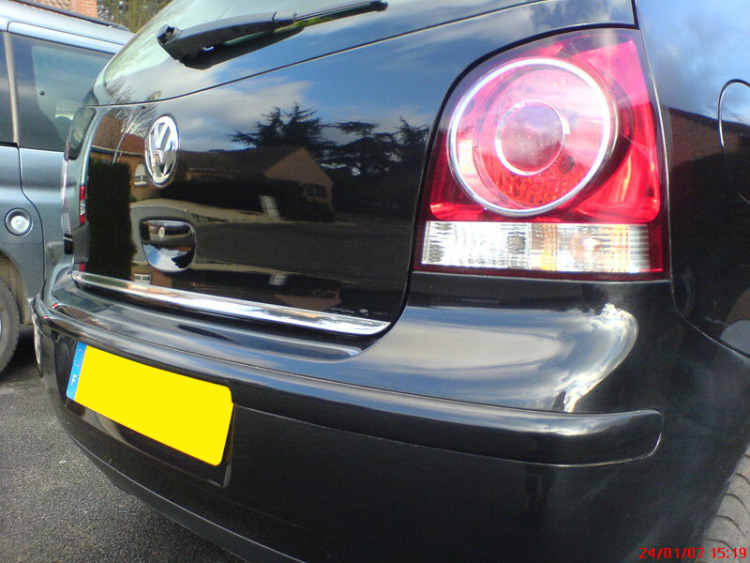 Fascia per bagagliaio cromata VW Polo 1 VW Polo 2 VW Polo 3 VW Polo 4 VW Polo 5 VW Polo 6