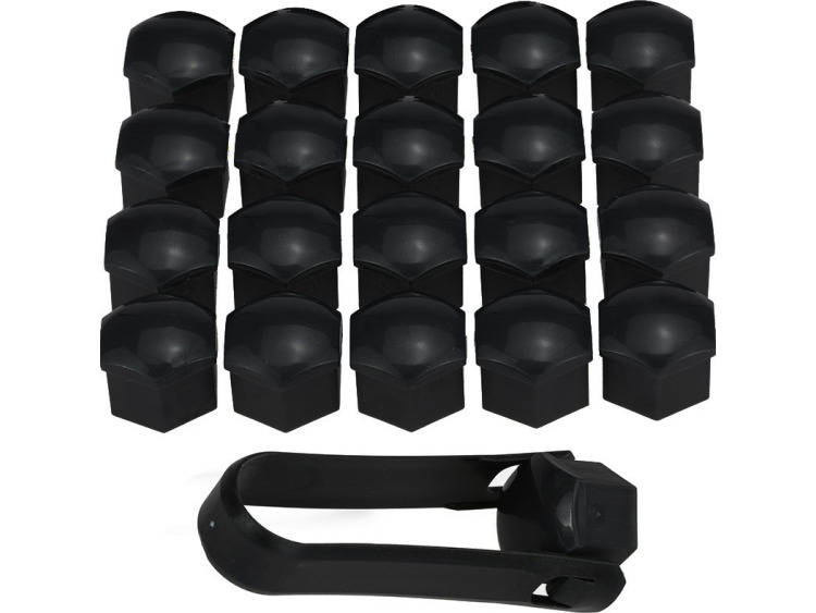 Nascondi bullone di ruota 19mm nero