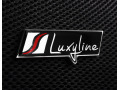 2 placchette Luxyline in alluminio logo/badge/sigla